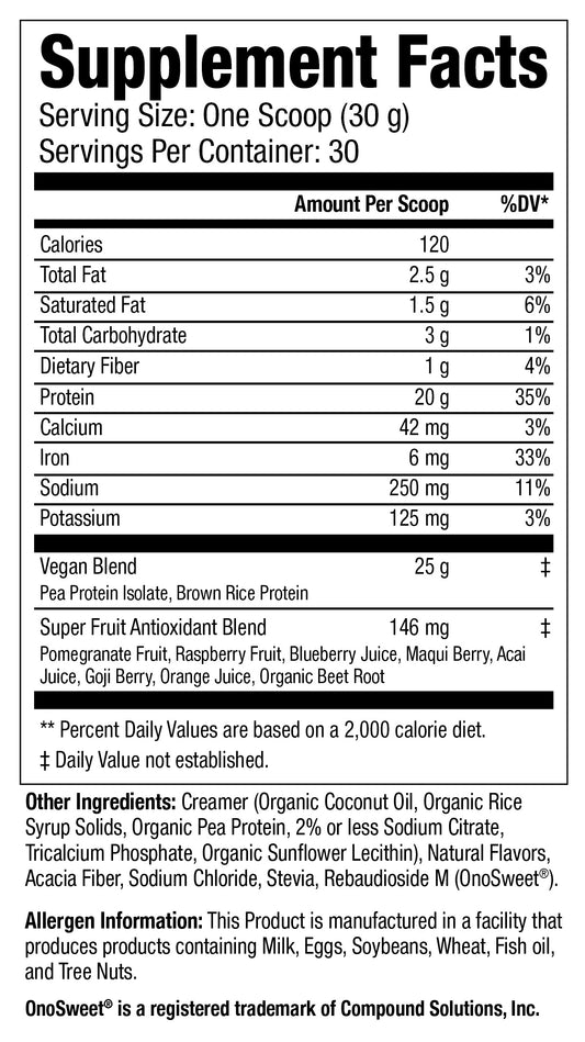 Vegan Premium Protein Blend, 2lb