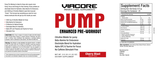 Pump Non-Stim Pre-Workout Powder