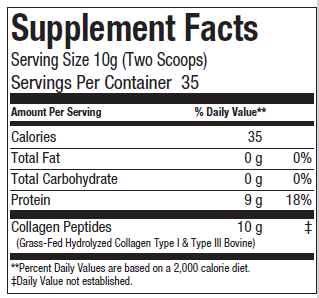 Collagen Peptides Type 1 & 3 Unflavored