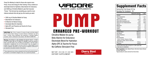 Pump Non-Stim Pre-Workout Powder