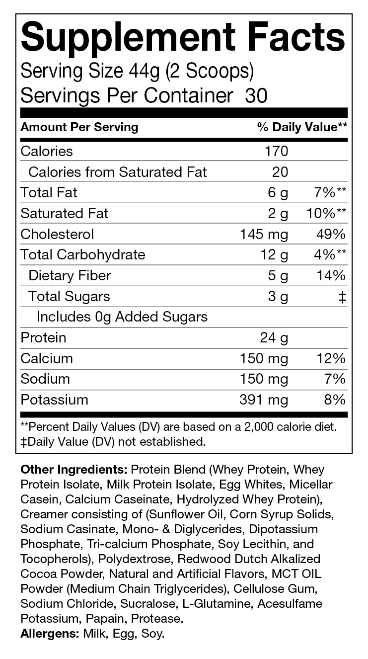 Seven Time-Released Meal Replacement Protein Blend