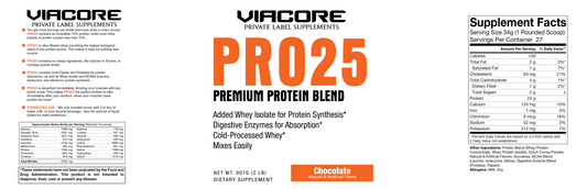 Pro 25 Premium Whey Protein Blend, 2lb