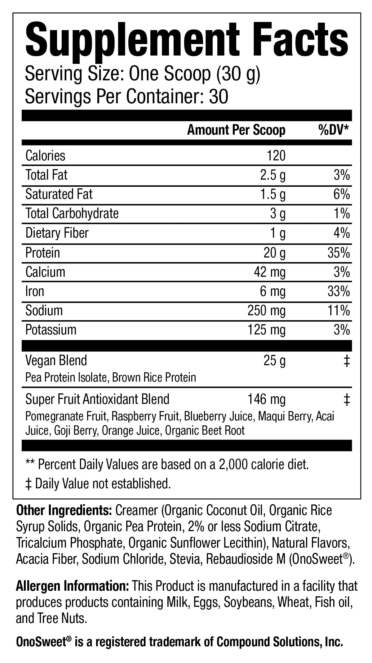 Vegan Premium Protein Blend, 2lb