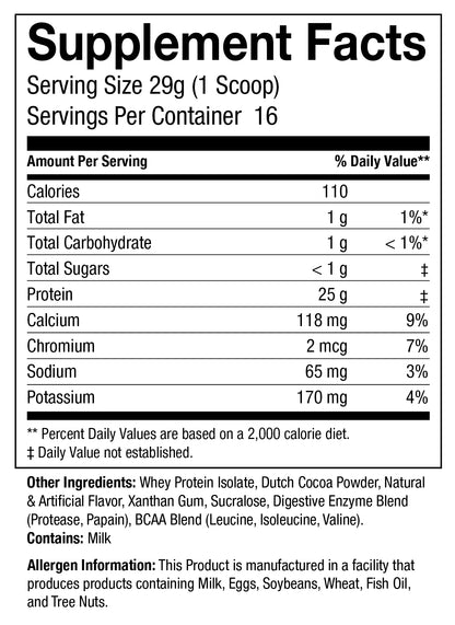 100% Whey Isolate Protein, 1 lb
