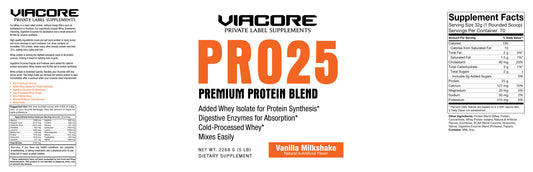 Pro 25 Whey Premium Protein Blend, 5lb