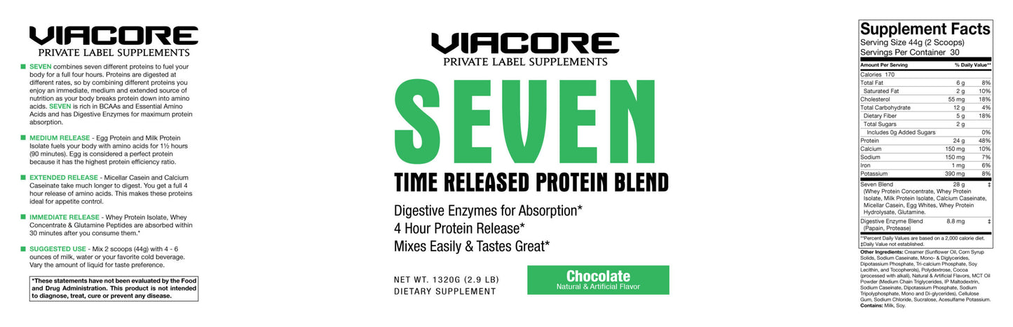 Seven Time-Released Meal Replacement Protein Blend